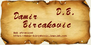 Damir Birčaković vizit kartica